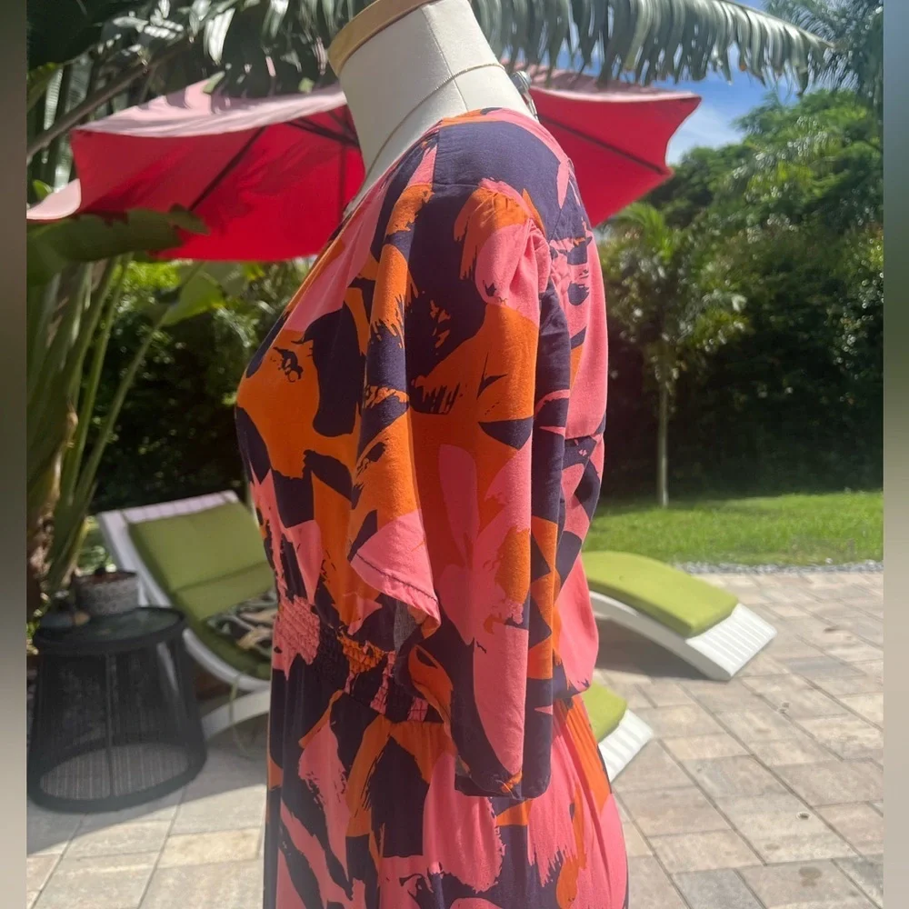 Anthropologie Abel The Label Floral Midi Dress - size medium - Picture 4 of 14